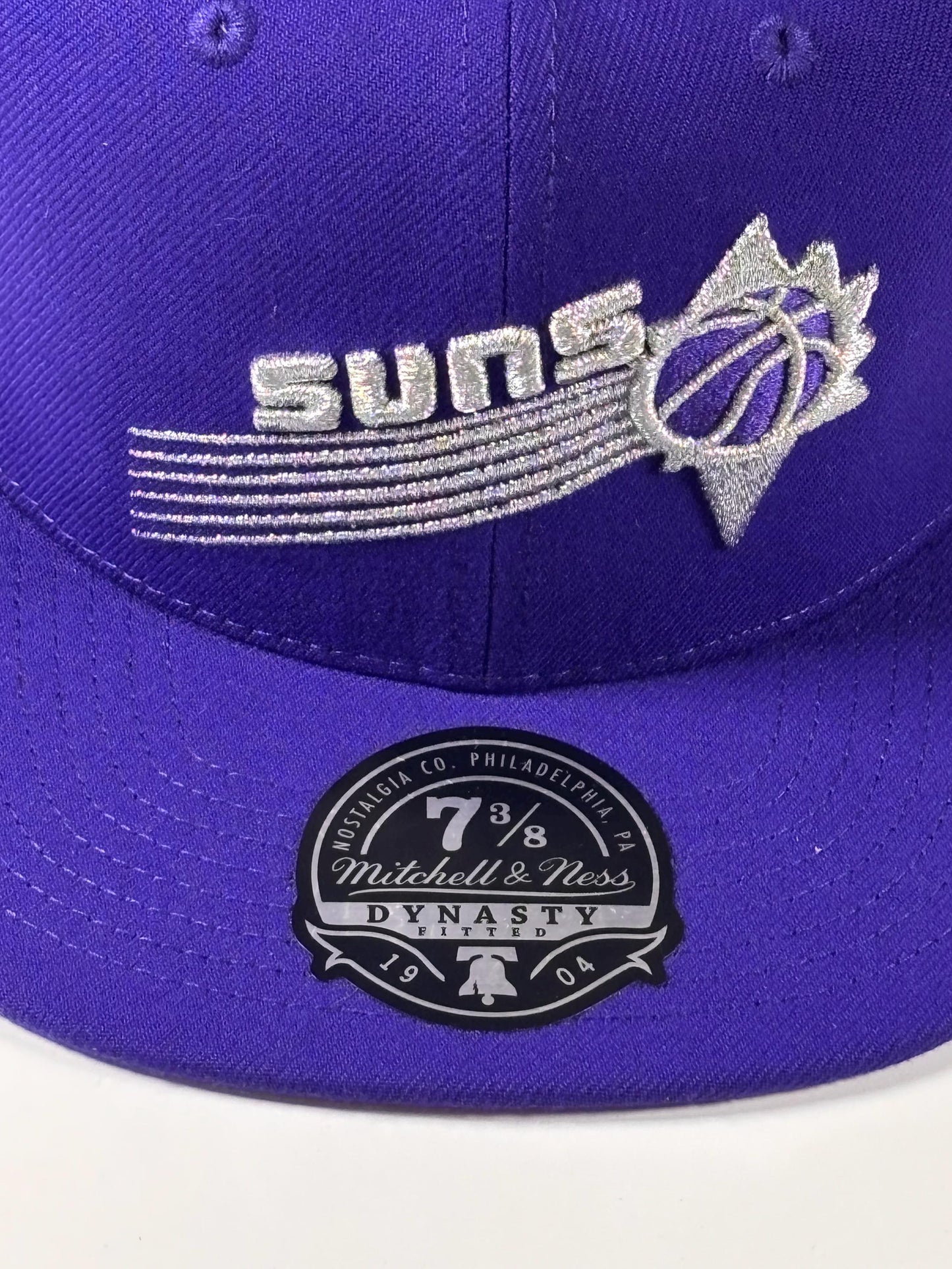 Mitchell & Ness Purple Phoenix Suns Hardwood Watch Me Shine Fitted Hat New 7 3/8