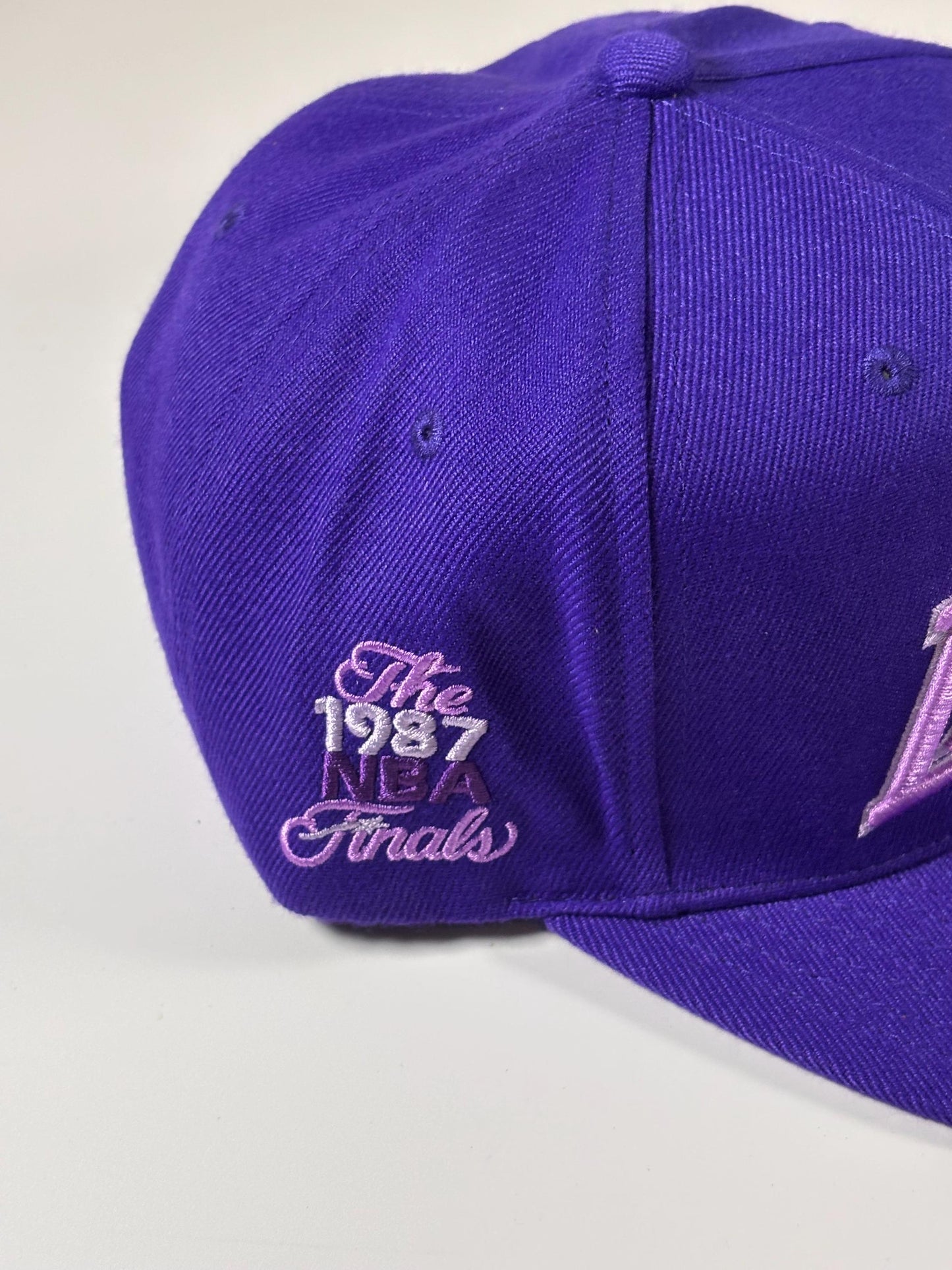 Mitchell & Ness LA Los Angeles Lakers 1987 Finals Monochromatic Purple Snapback New