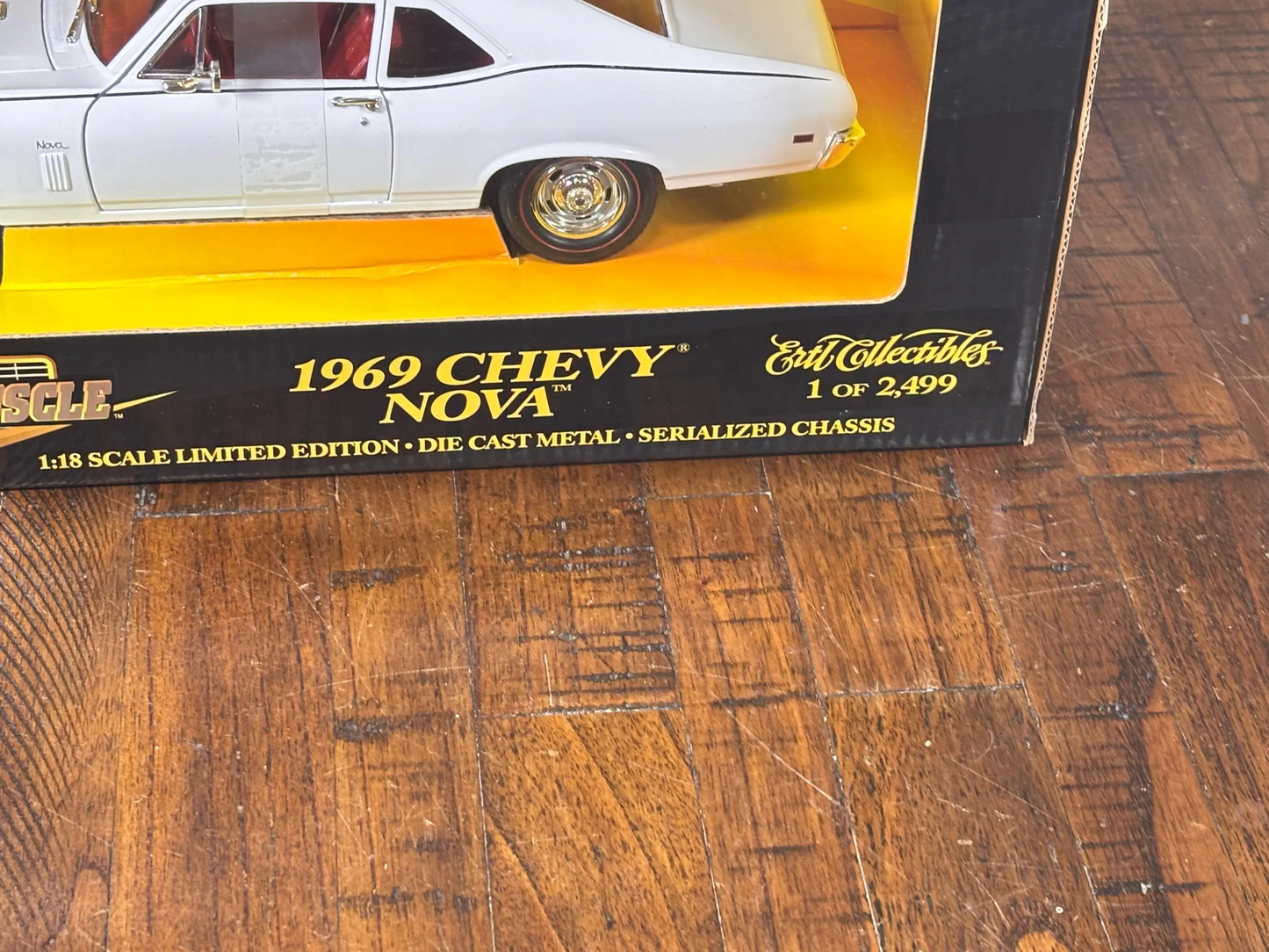 Ertl Collectibles American Muscle 1969 69 White Chevrolet Chevy Nova 1/2,499 New