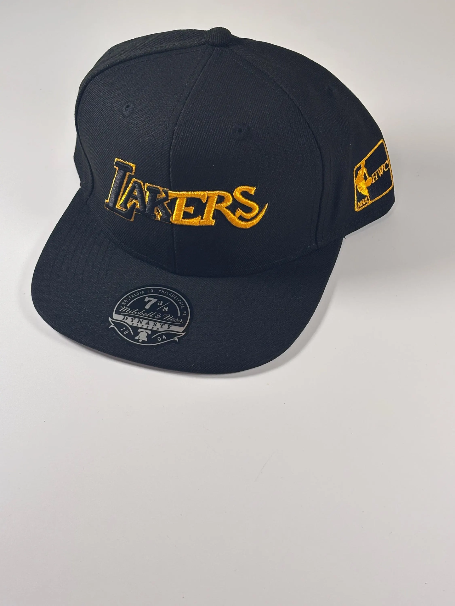 Mitchell & Ness LA Los Angeles Lakers Hardwood Classics Fitted Hat 7 3/8 New