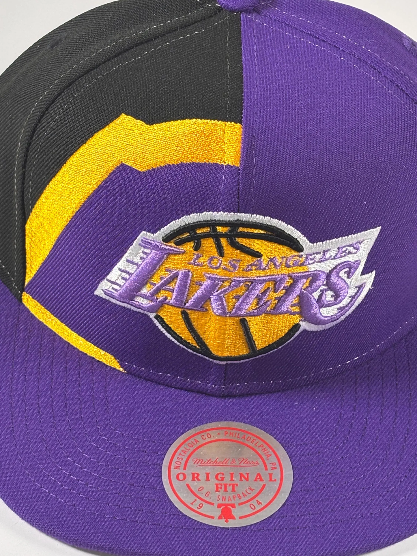 Mitchell & Ness LA Los Angeles Lakers Gold Purple Fitted Hat Cap 7 3/8 New NBA (Copy)