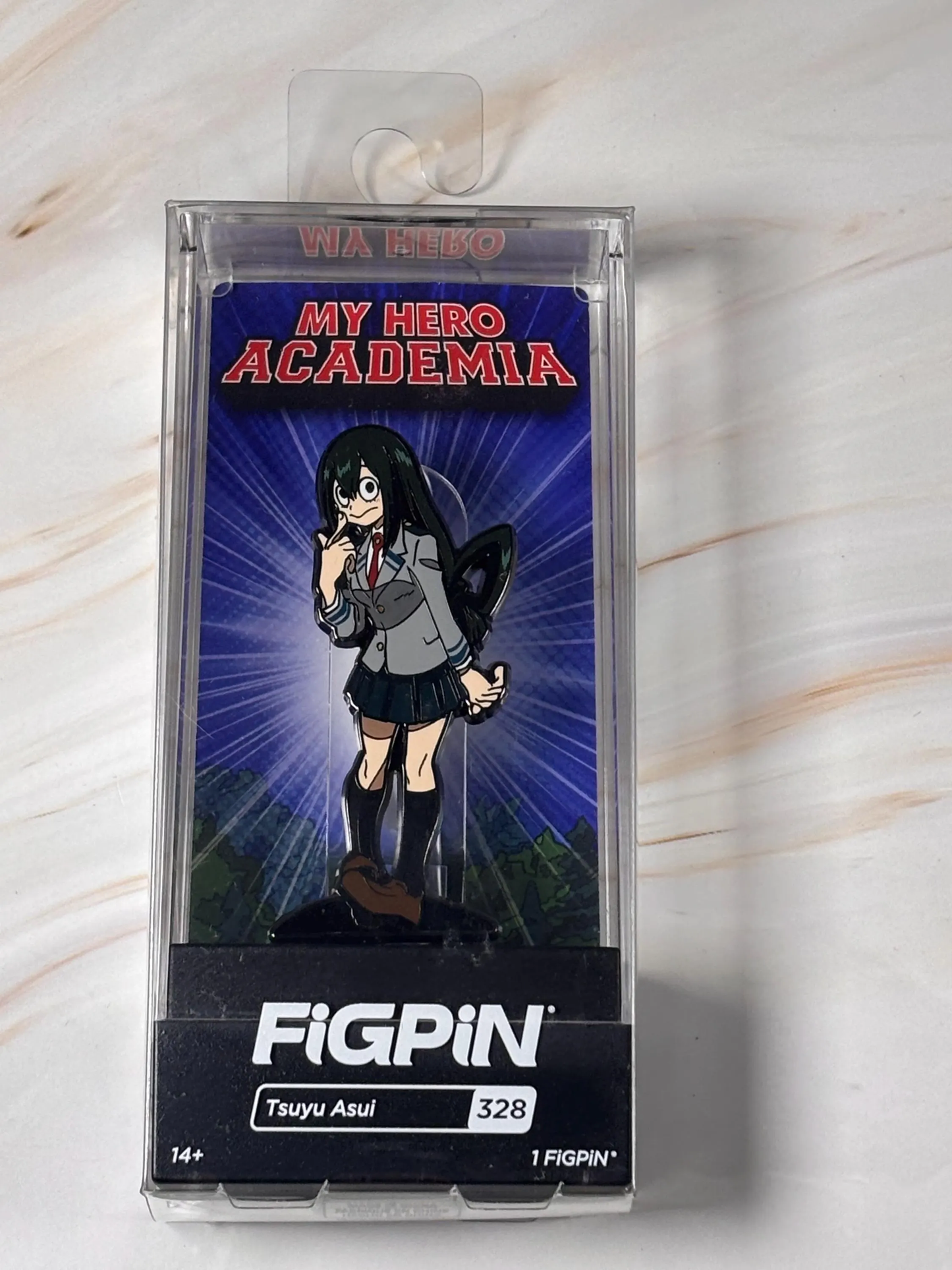 FiGPiN My Hero Academia MHA Tsuyu Asui #328 Funimation New Collectible Enamel Pin