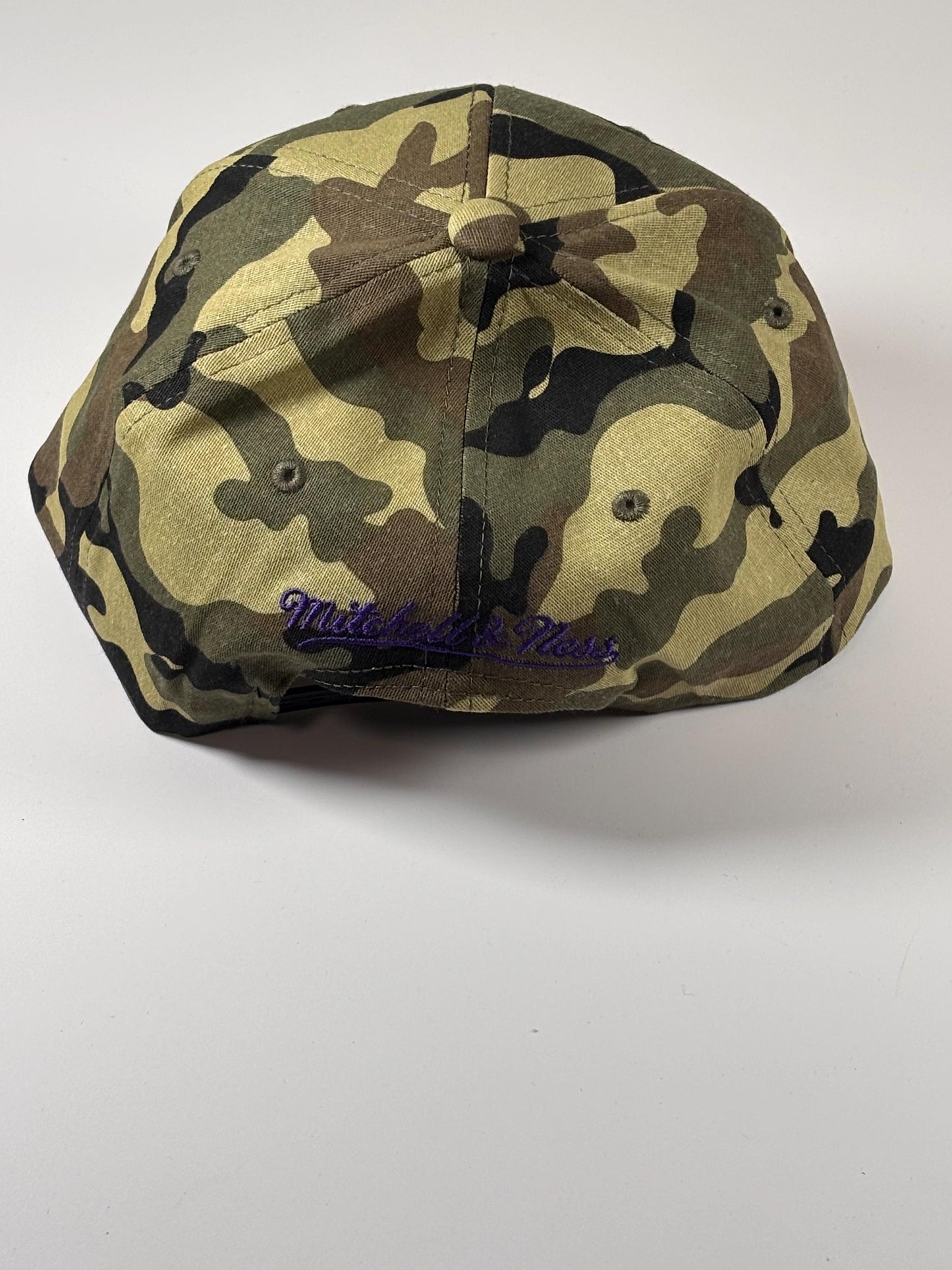 Mitchell & Ness LA Los Angeles Lakers Camo Woodland Desert Snapback Hat New