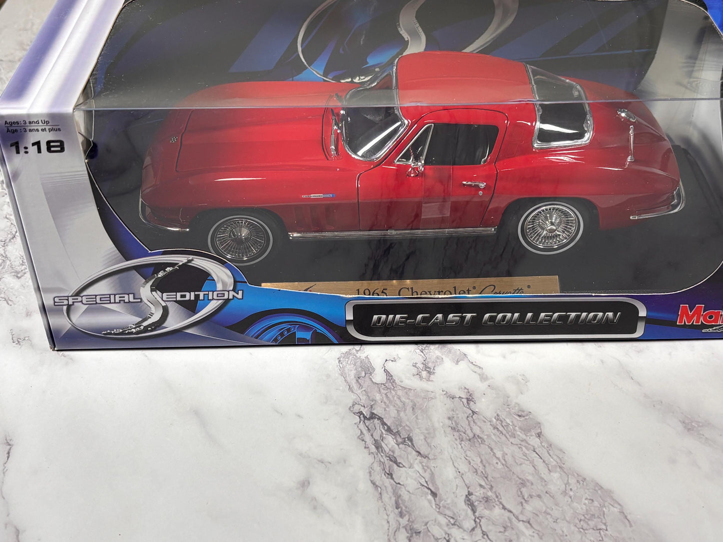 Maisto 1965 Chevrolet Corvette Chevy Red 1:18 Diecast Model Special Edition New