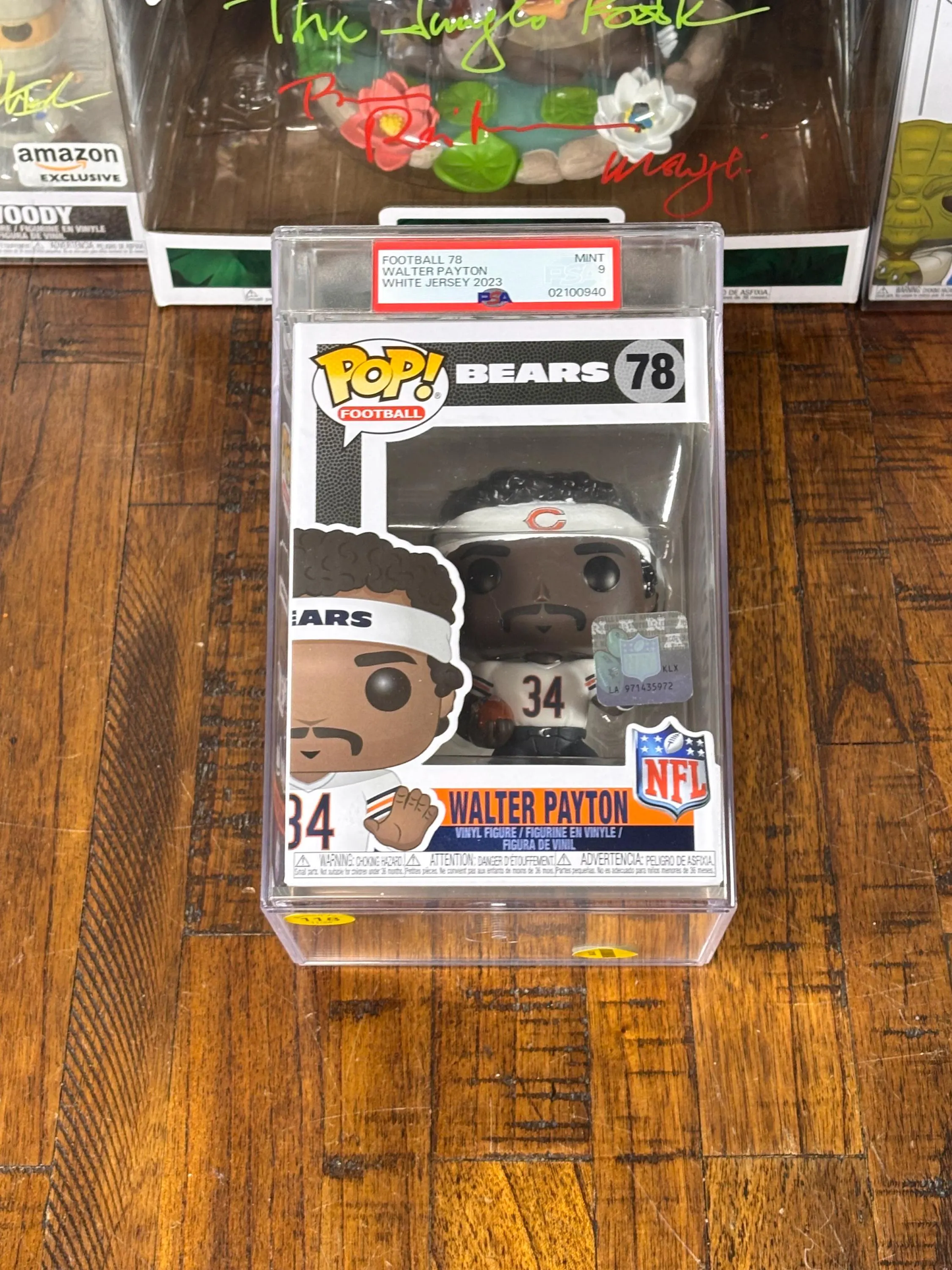 Funko Pop! Vinyl: Walter Payton Chicago Bears NFL Football #78 PSA Graded 9 Mint