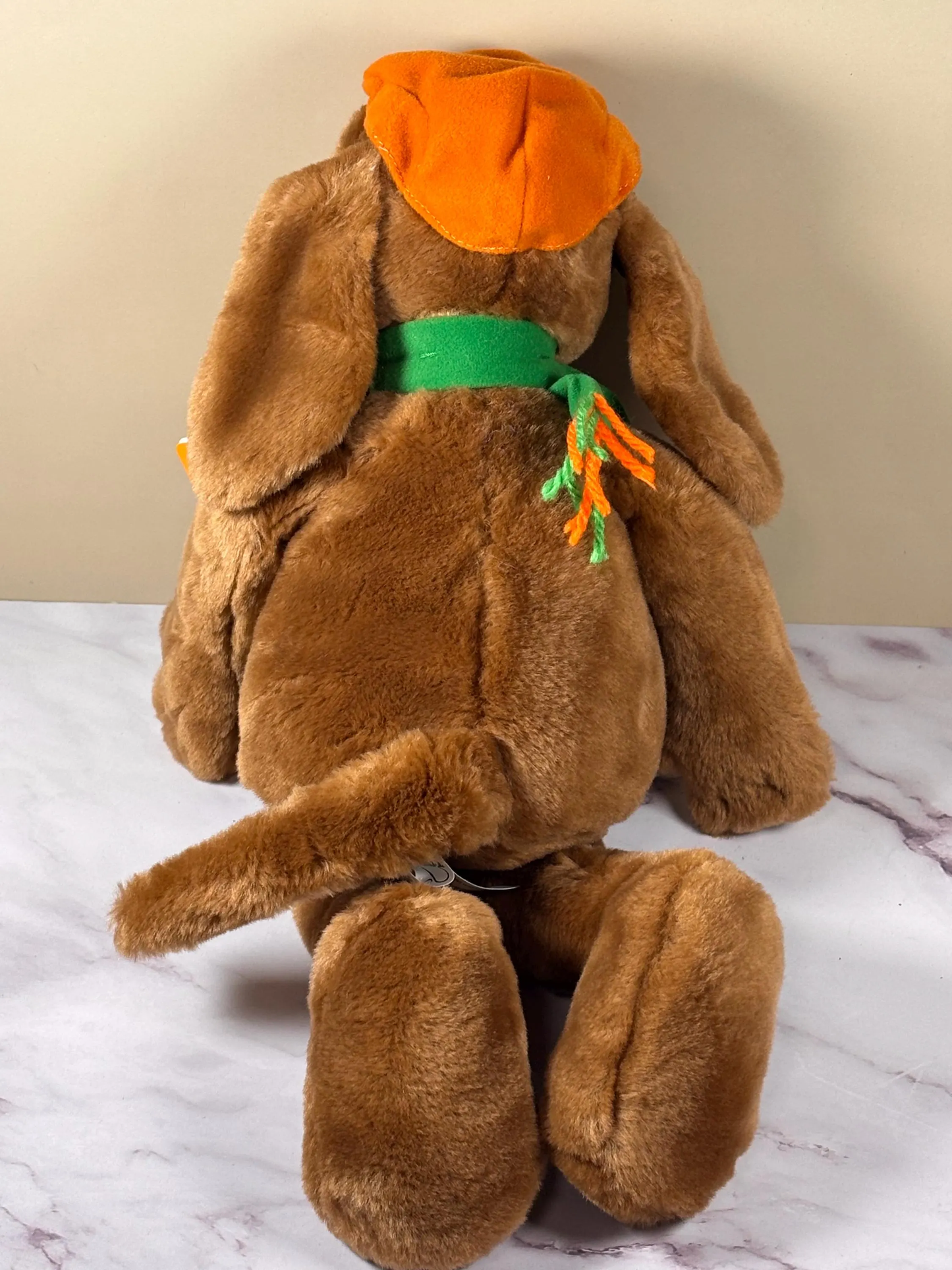 Kohls Cares Go Do Go Dog 17" Plush Orange Green Hat Scarf Stuffed Animal New
