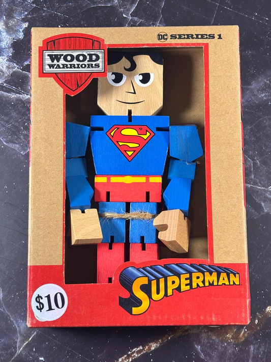 Siperman Wood Warriors 8 Inch Figure Series 1 DC Comics Avengers Poseable New