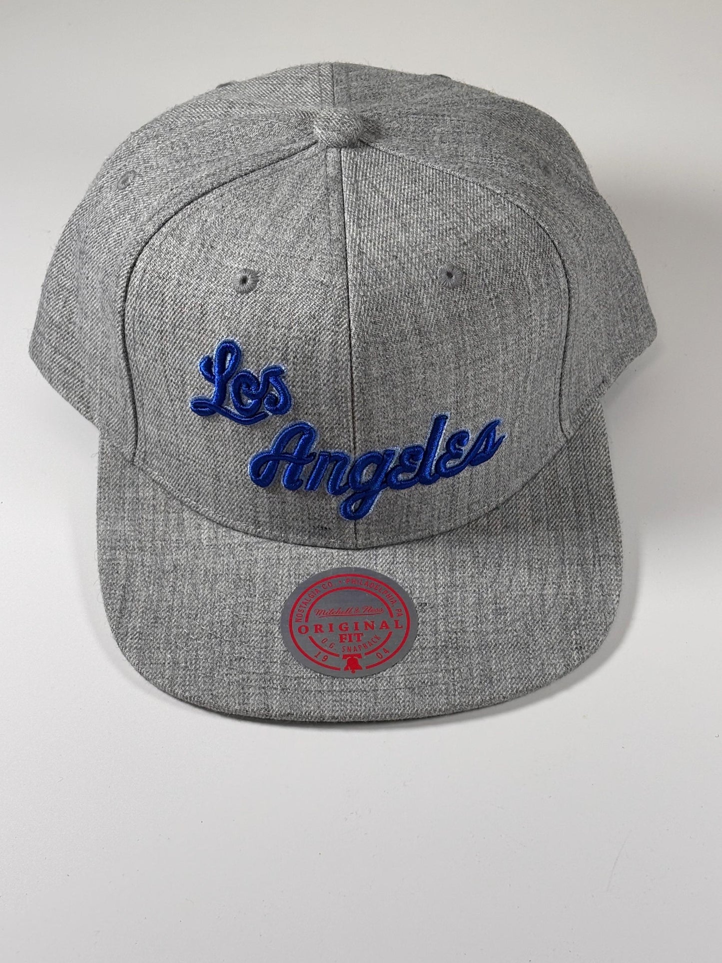 Mitchell & Ness Heathered Gray LA Los Angeles Lakers Hardwood Snapback Hat New