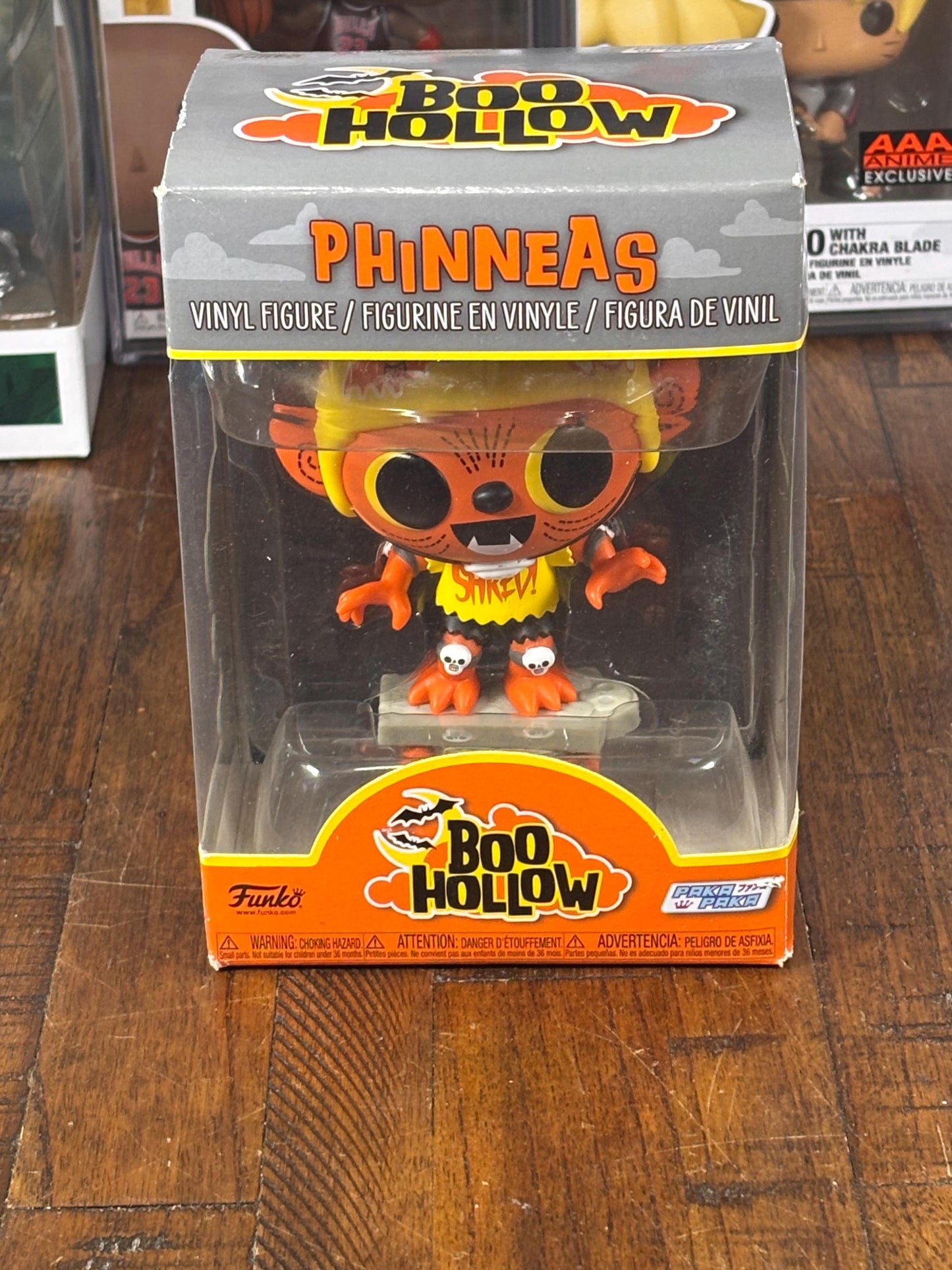 Funko Paka Paka Vinyl Figure: Boo Hollow - Phinneas Skateboard Halloween New