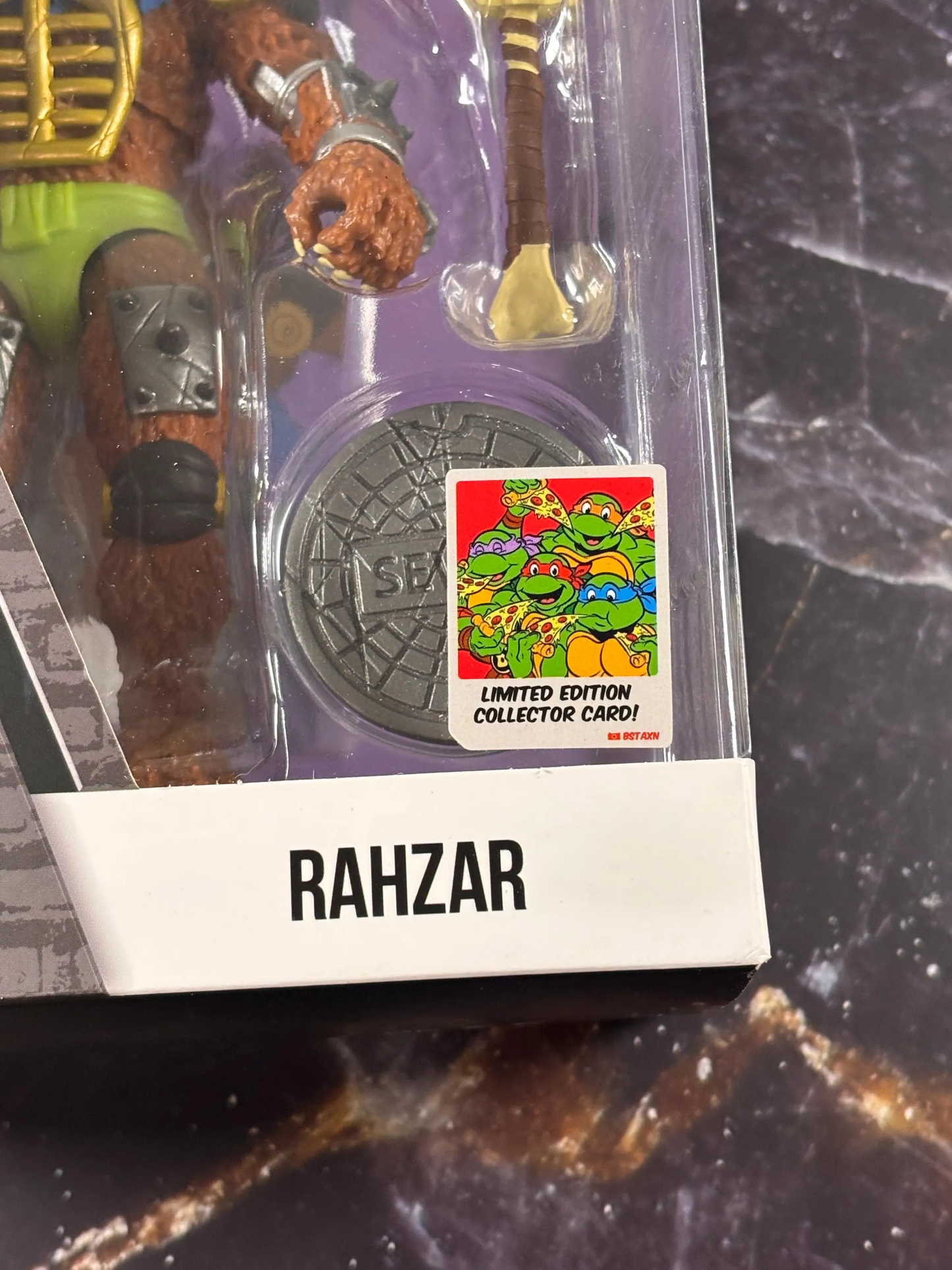 Rahzar TMNT Teenage Mutant Ninja Turtles BST AXN Limited Edition 6 Inch Action Figure Collector Card New