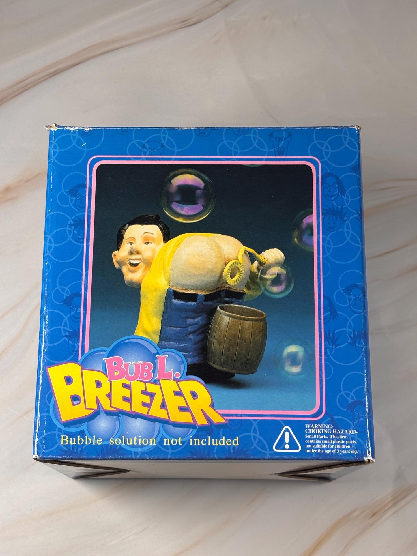 Vintage BUB L. BREEZER Fart Bubble Machine Novelty Gag Gift With Box 1996 Works