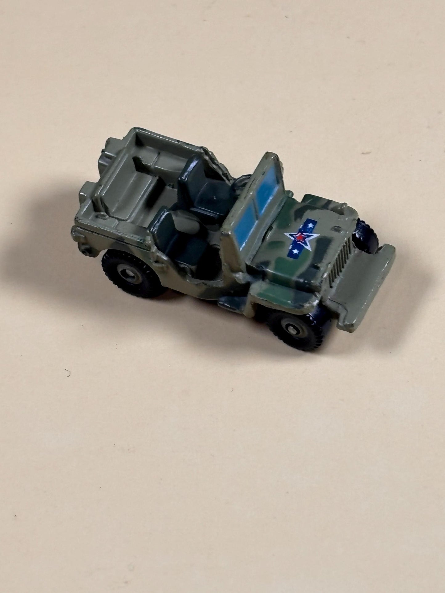 Micro Machines Army Jeep Green Camouflage 1994 LGT Galoob Willys Jeep