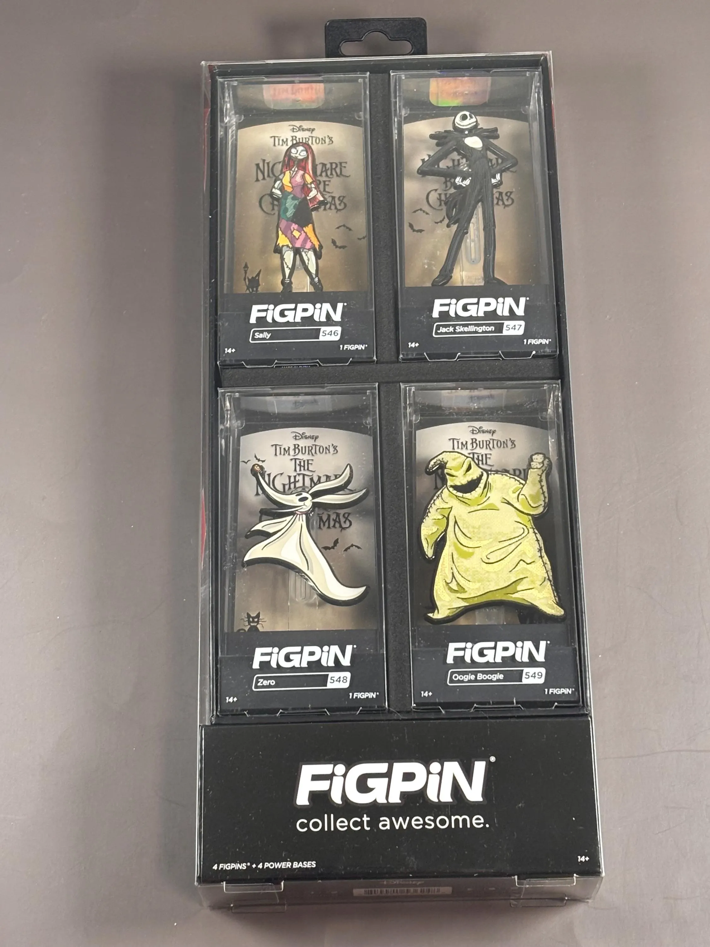 FiGPiN Nightmare Before Christmas Set Jack Sally Zero Oogie Boogie Exclusive New