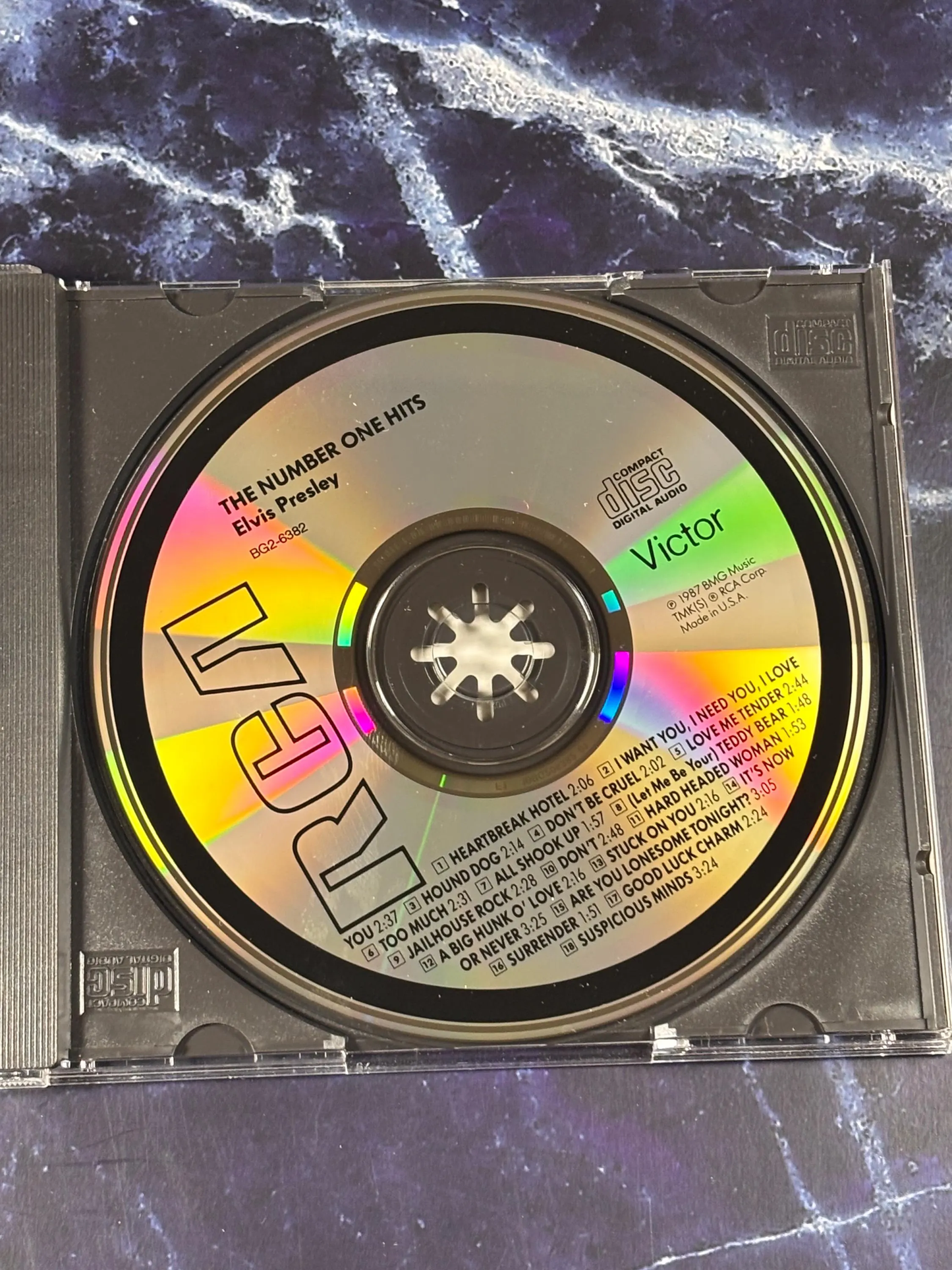 Elvis Presley - The Number One Hits CD RCA 06382 - 1987 Rock n Roll Rockabilly