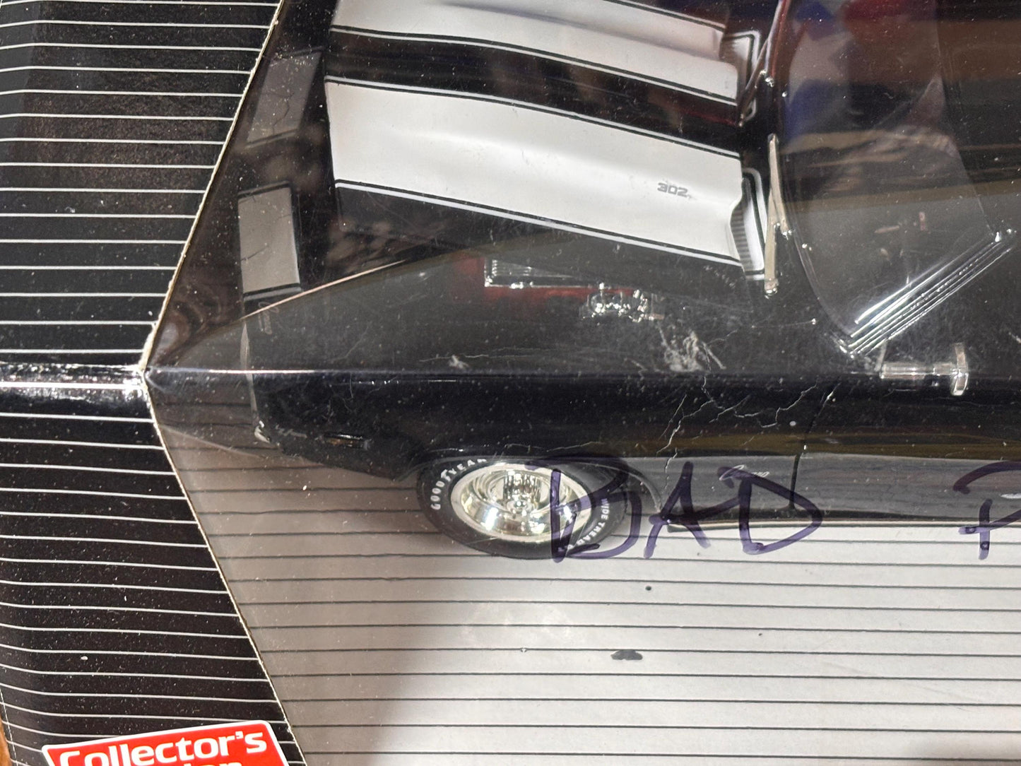 ERTL American Muscle '69 Black Chevy Camaro Z/28 1/18 Scale Die Cast Metal Car
