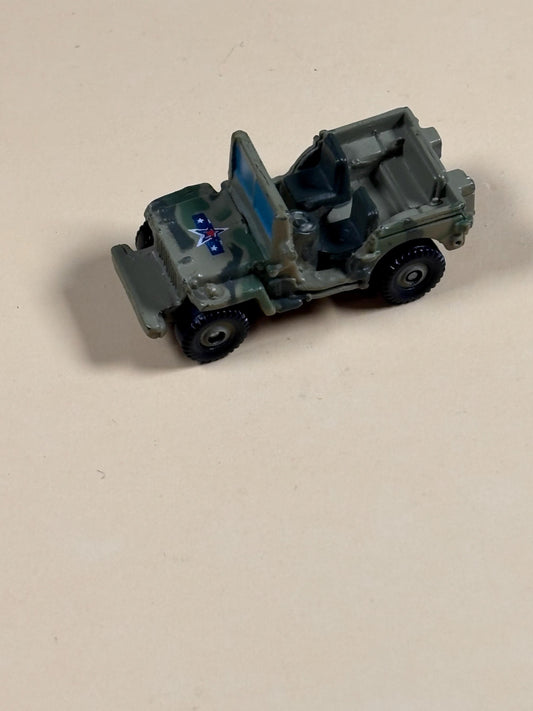 Micro Machines Army Jeep Green Camouflage 1994 LGT Galoob Willys Jeep