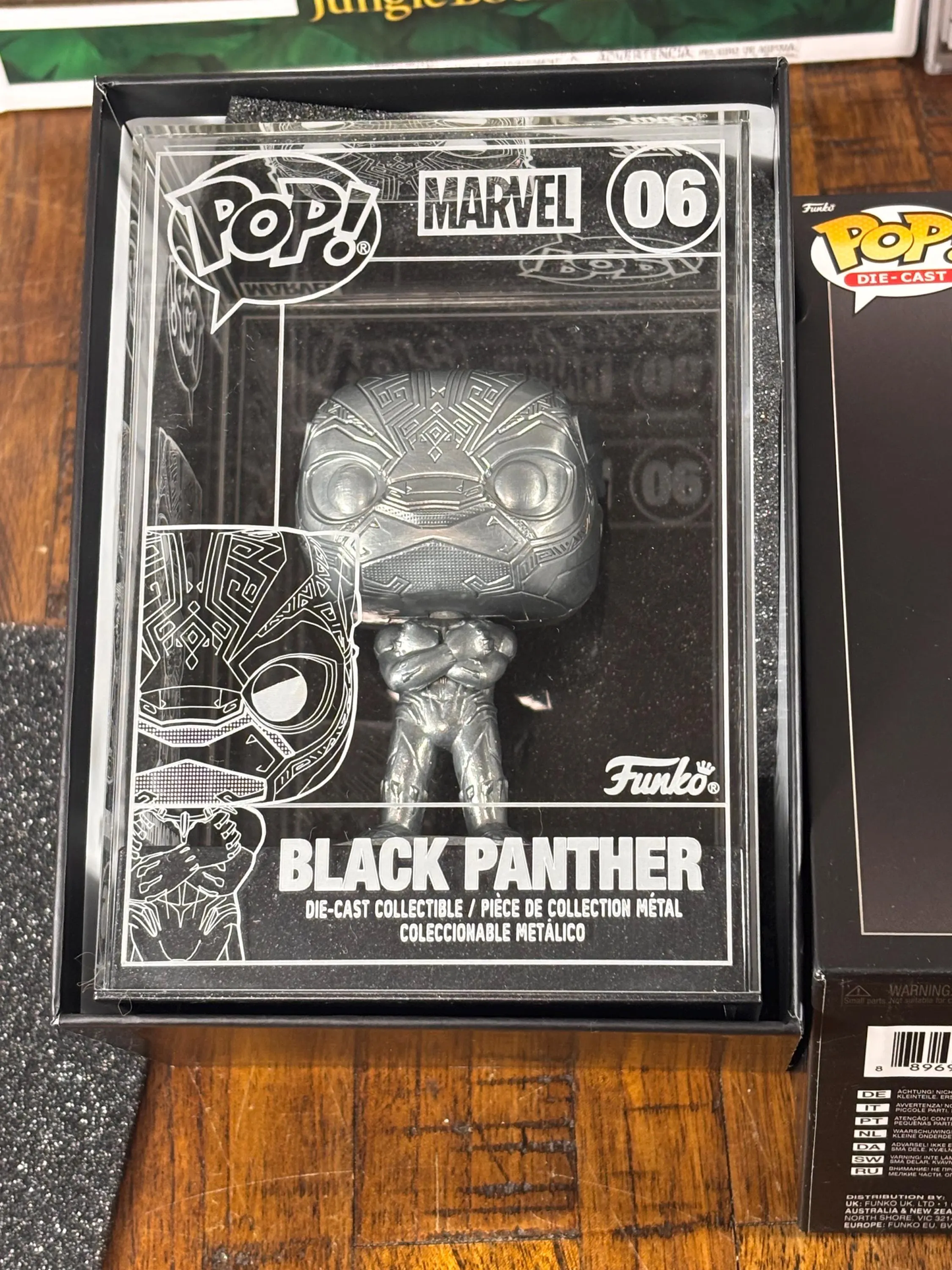 Funko Pop! Die Cast Marvel Black Panther LE Chase Edition Collectible Figure #06