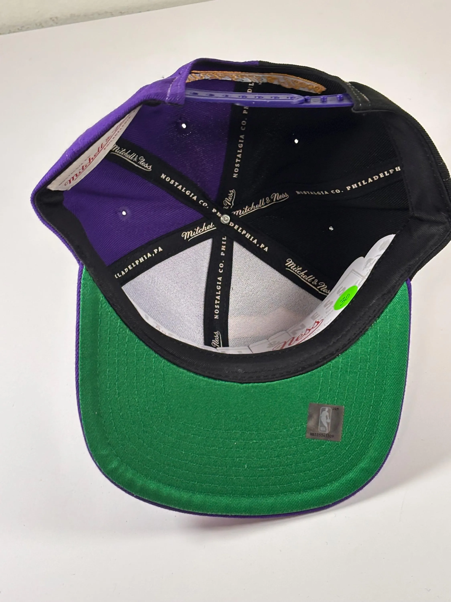 Mitchell & Ness LA Los Angeles Lakers Gold Purple Fitted Hat Cap 7 3/8 New NBA (Copy)