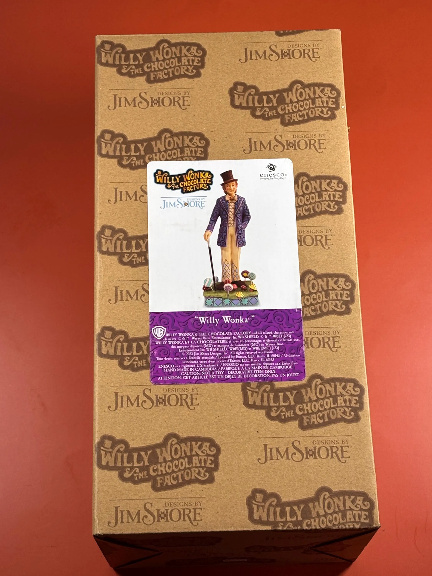 Jim Shore Willy Wonka Willy Wonka and Cane Figurine 6013719 Charlie Chocolate