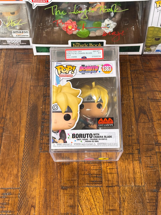 Funko Pop! Vinyl Naruto Boruto Chakra Blade AAA Anime Exclusive #1383 PSA 9 Mint