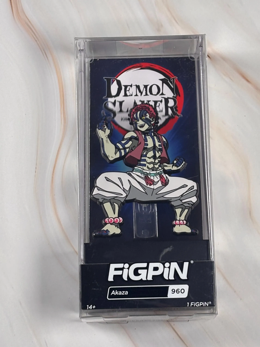 FiGPiN #960 Demon Slayer Akaza Pops & Pins Limited Edition 1500 New Collectible