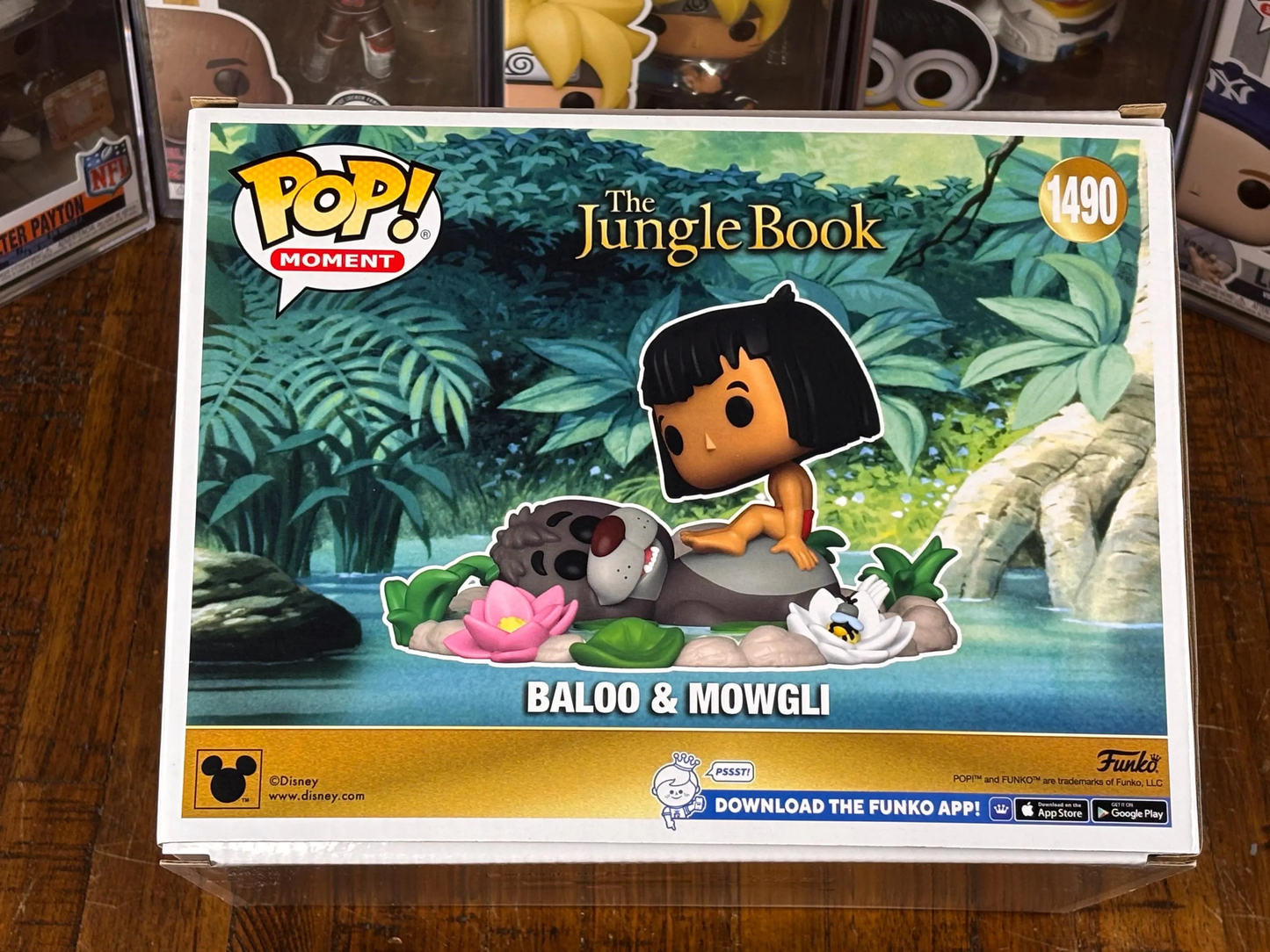 SIGNED Bruce Reitherman Disney Baloo & Mowgli Funko Pop! Moment with COA #1490