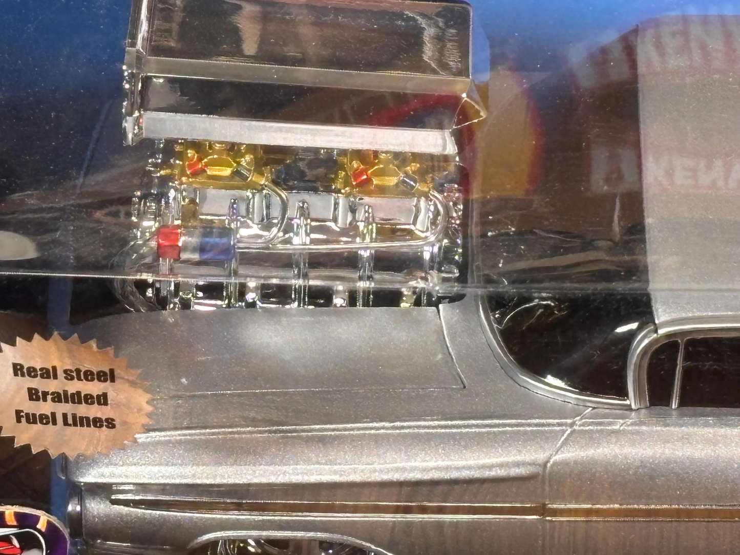 El Camino Chevy 1959 Diecast 1:18 Scale Muscle Machines Hot Rod Silver Model Car