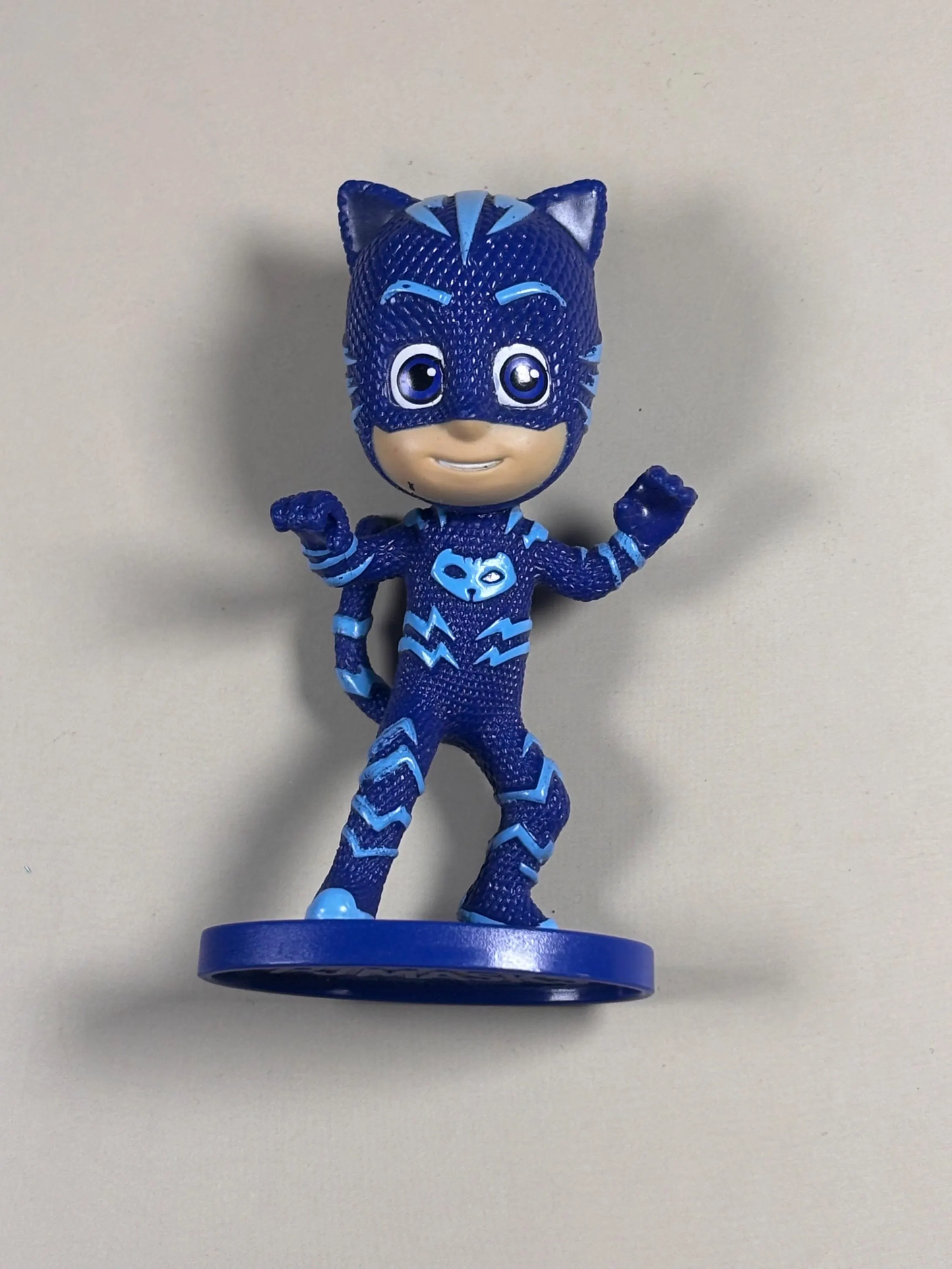 Disney PJ Mask Collectible Action Figure Catboy With Blue Base Toy 3" Cake Top