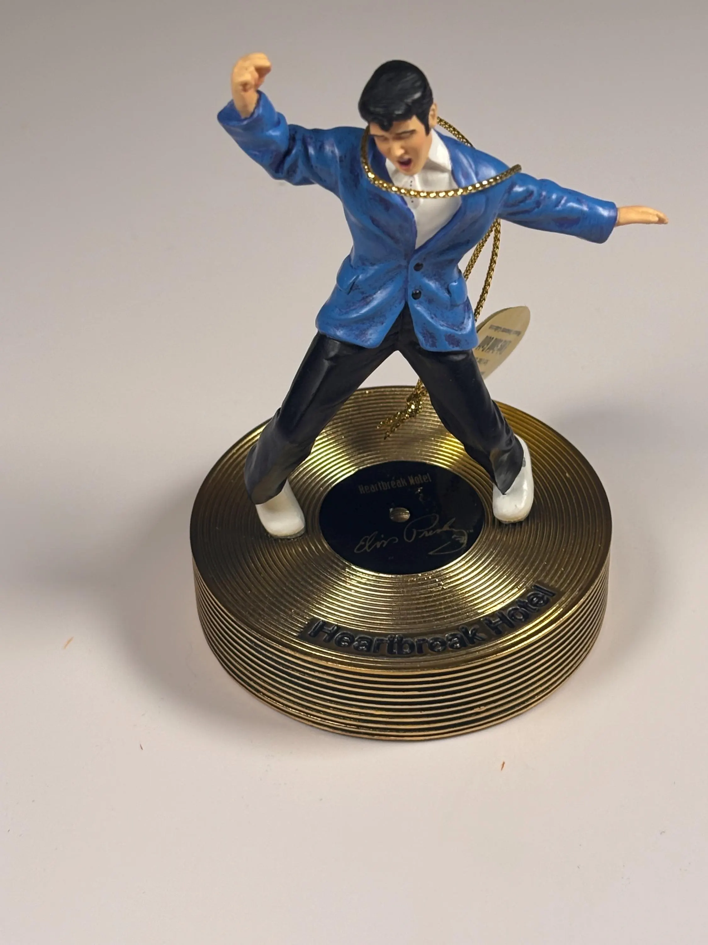 Bradford Editions Elvis Solid Gold Christmas Ornament Collection Heartbreak Hotel