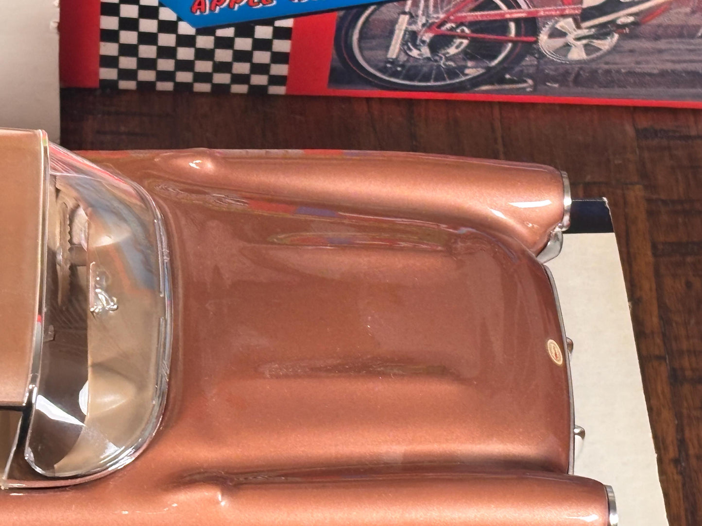 Jim Beam Copper Brown Gold 1957 Chevrolet Chevy Corvette Decanter Empty Bottle