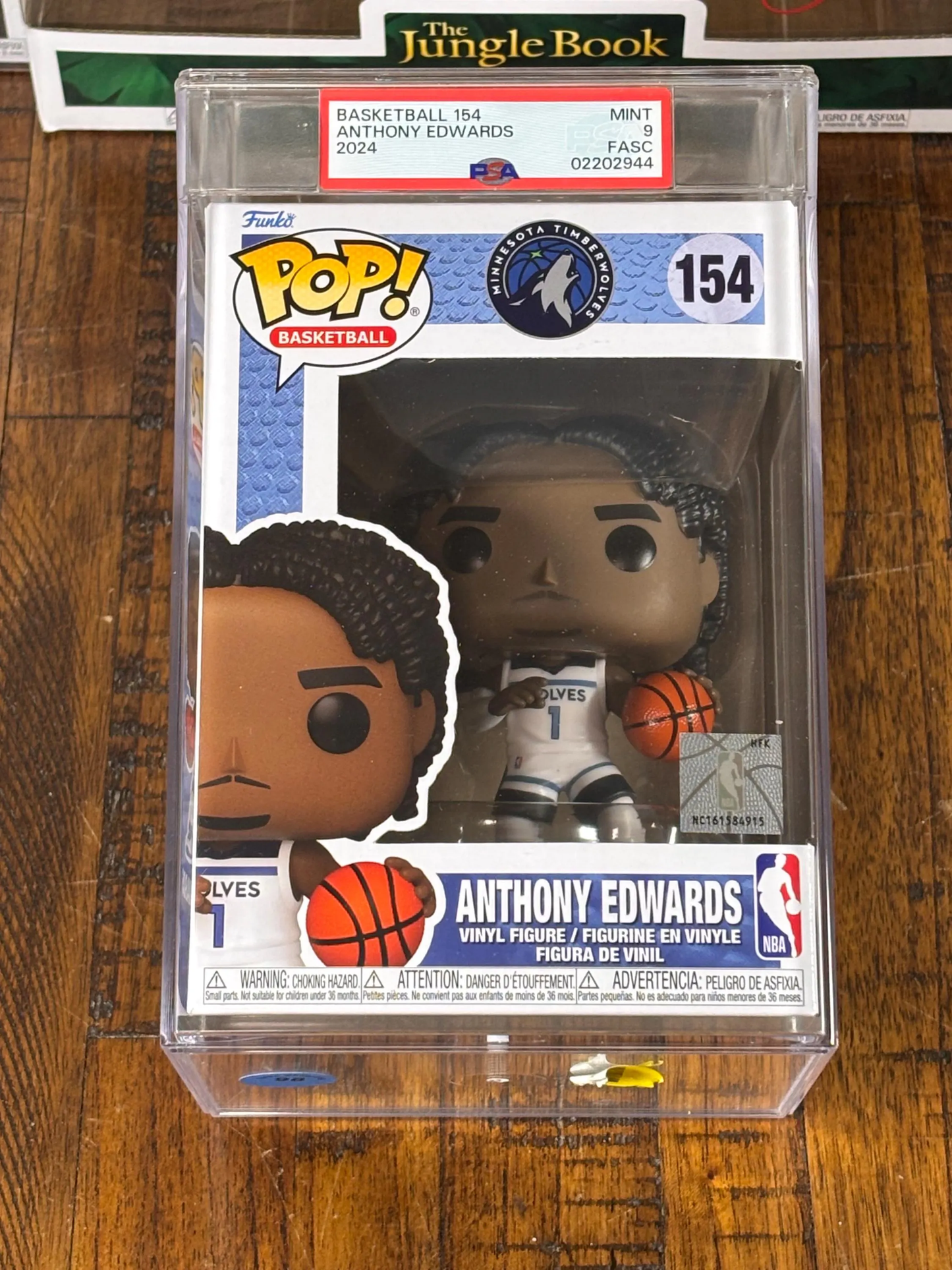 Funko Pop! Vinyl: Minnesota Timberwolves Anthony Edwards #154 PSA 9 Mint NBA Basketball