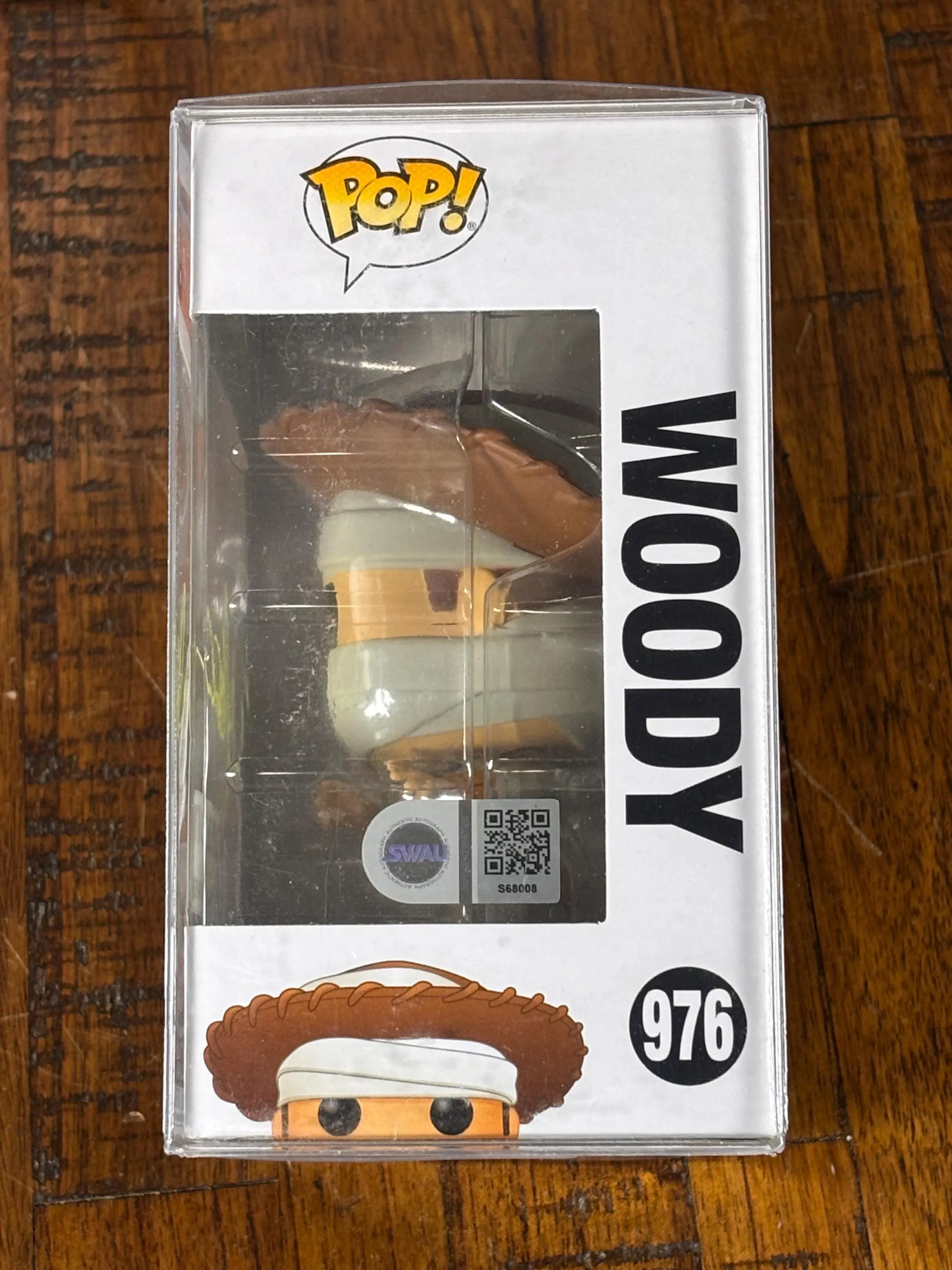 Funko Pop! Pixar Toy Story Mummy Woody 976 Amazon Signed COA Thomas Ian Nicholas