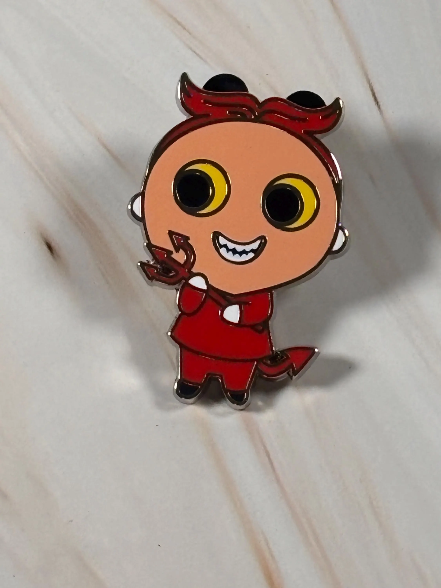 2022 Disney Pin Enamel The Nightmare Before Christmas Lock Red Devil Costume New