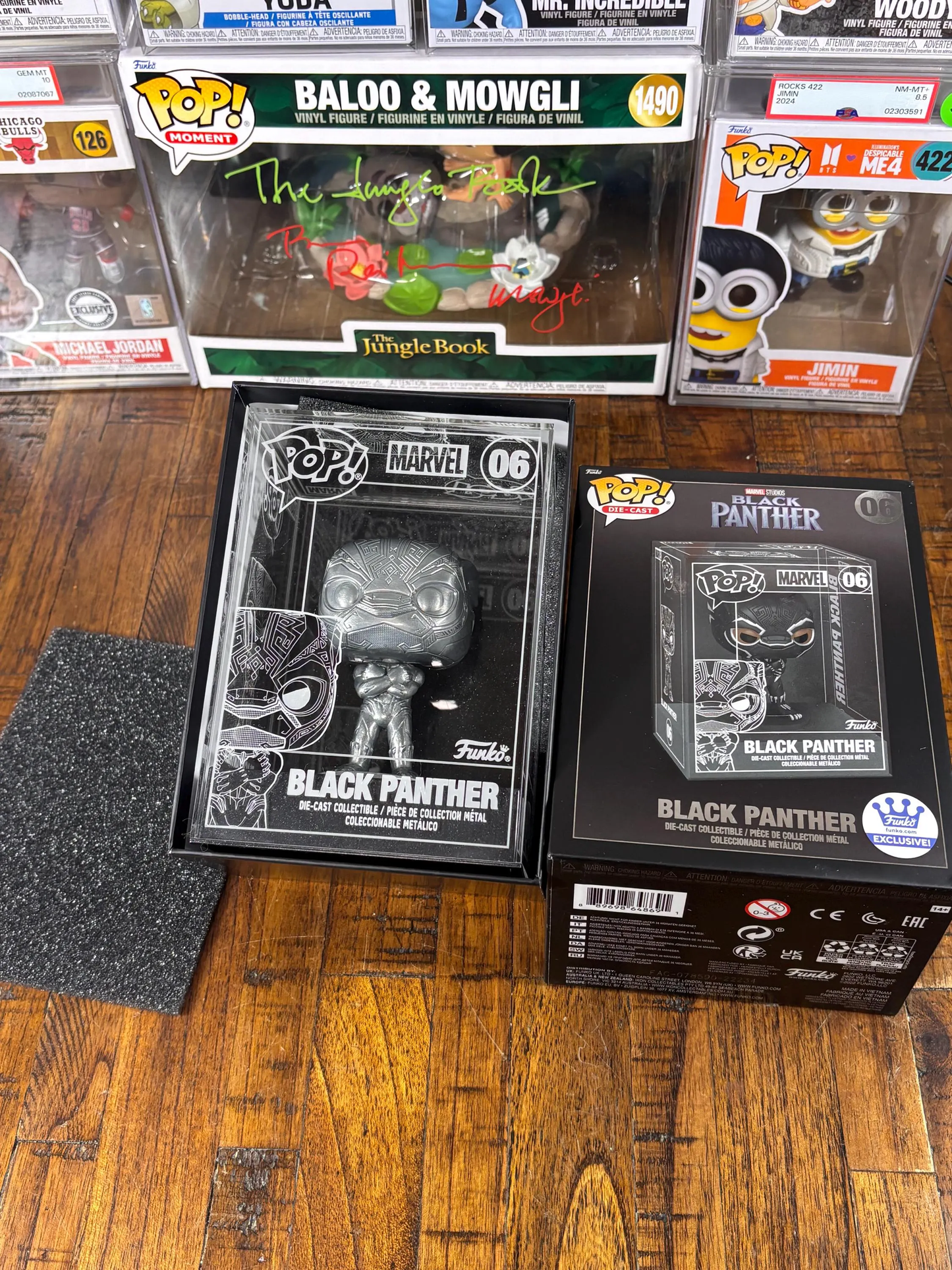 Funko Pop! Die Cast Marvel Black Panther LE Chase Edition Collectible Figure #06