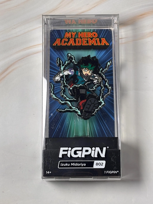 FiGPiN My Hero Academia MHA Izuku Midoriya #802 Funimation New Collectible Enamel Pin