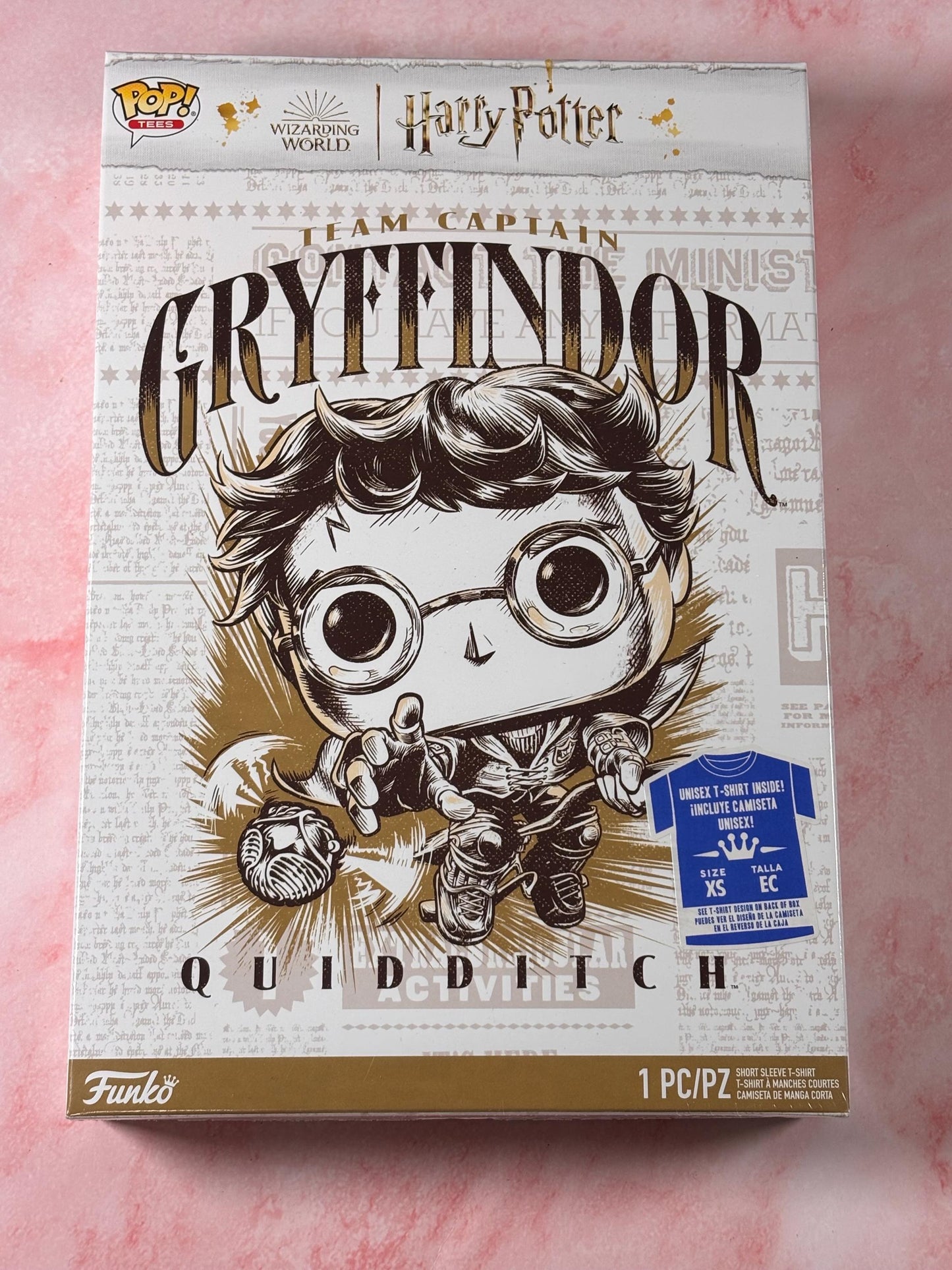 Funko Pop! Harry Potter Gryffindor Team Captain T-Shirt Size XS Xtra Small