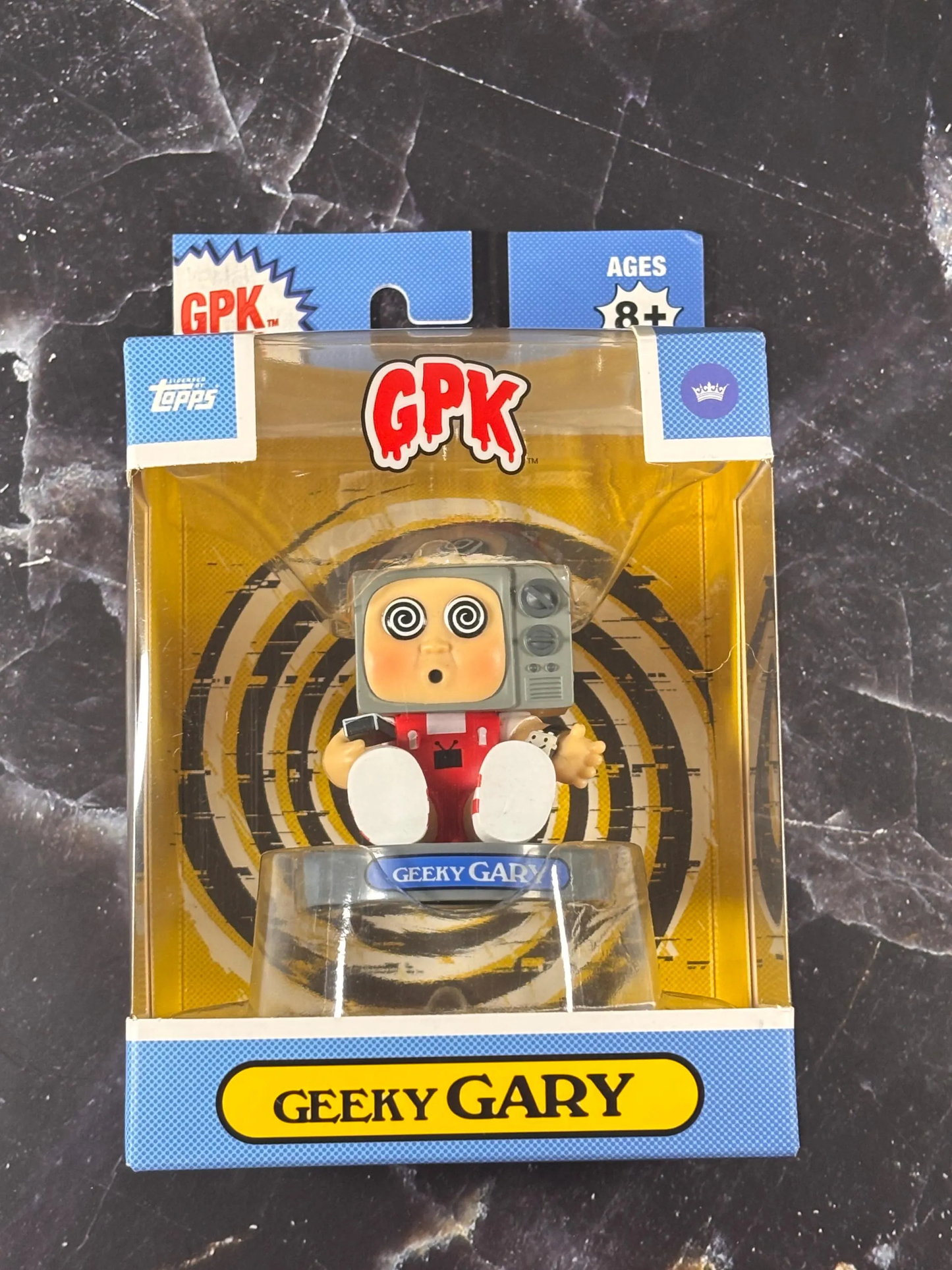 Topps Garbage Pail Kids GPK Figure Geeky Gary Loyal Subjects Collection w/ Card Vinyl Figure New