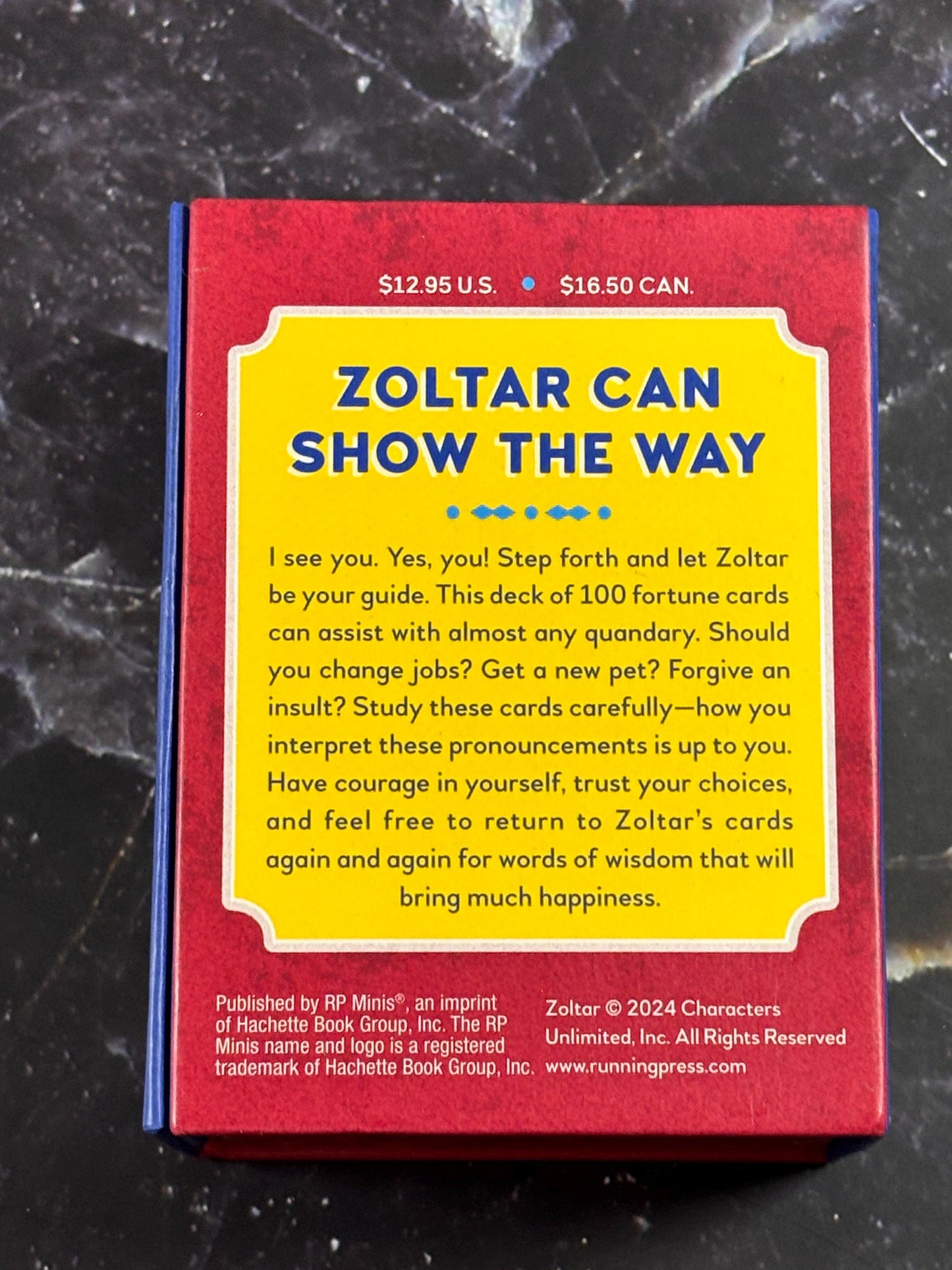 Zoltar Fortune Telling Deck RP Minis 2024 Characters Unlimited New