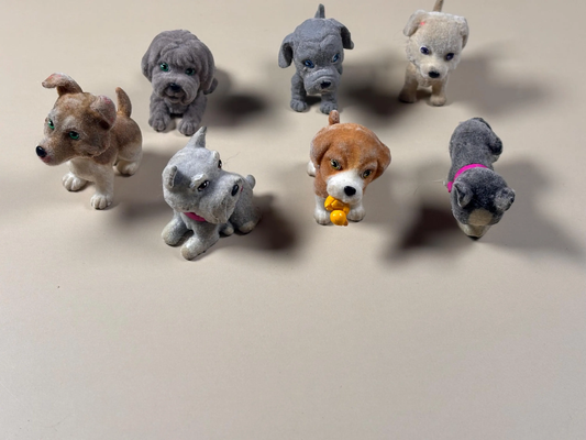 Lot of 7 Collectable Vintage Rare MEG 1990's Puppy in my Pocket