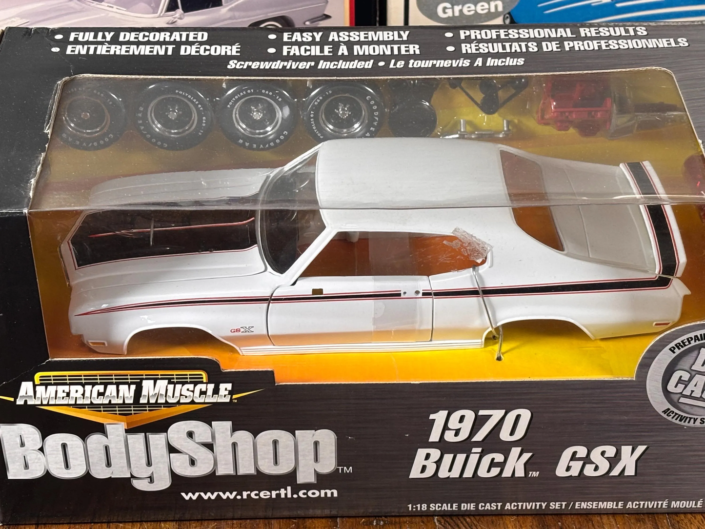 1970 Buick GSX 1/18” Scale Die Cast Metal Ertl American Muscle Boduy Shop New