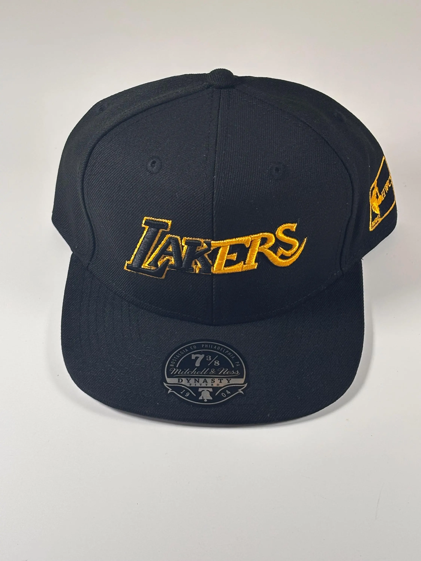 Mitchell & Ness LA Los Angeles Lakers Hardwood Classics Fitted Hat 7 3/8 New