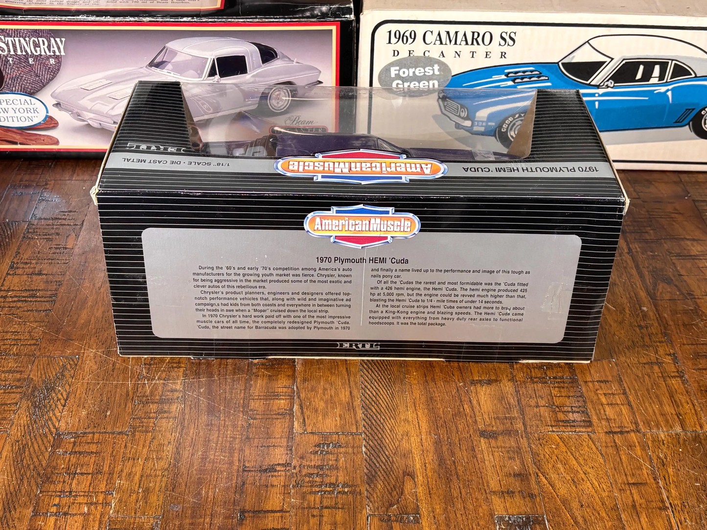 1995 ERTL American Muscle 1970 Purple Plymouth Hemi Cuda 1:18 Collectors Ed New