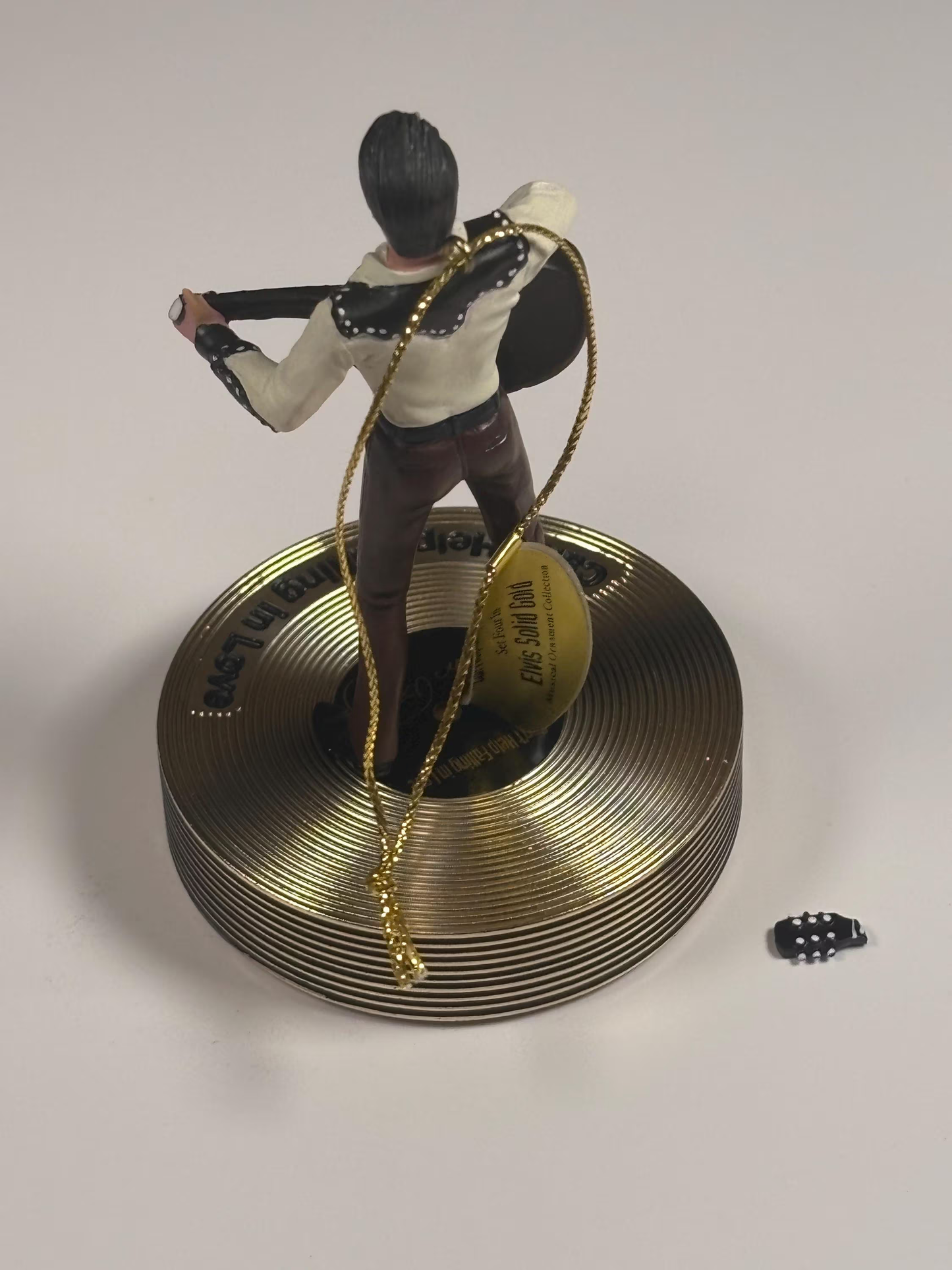 Bradford Editions Elvis Solid Gold Christmas Ornament Collection Can’t Help Falling in Love