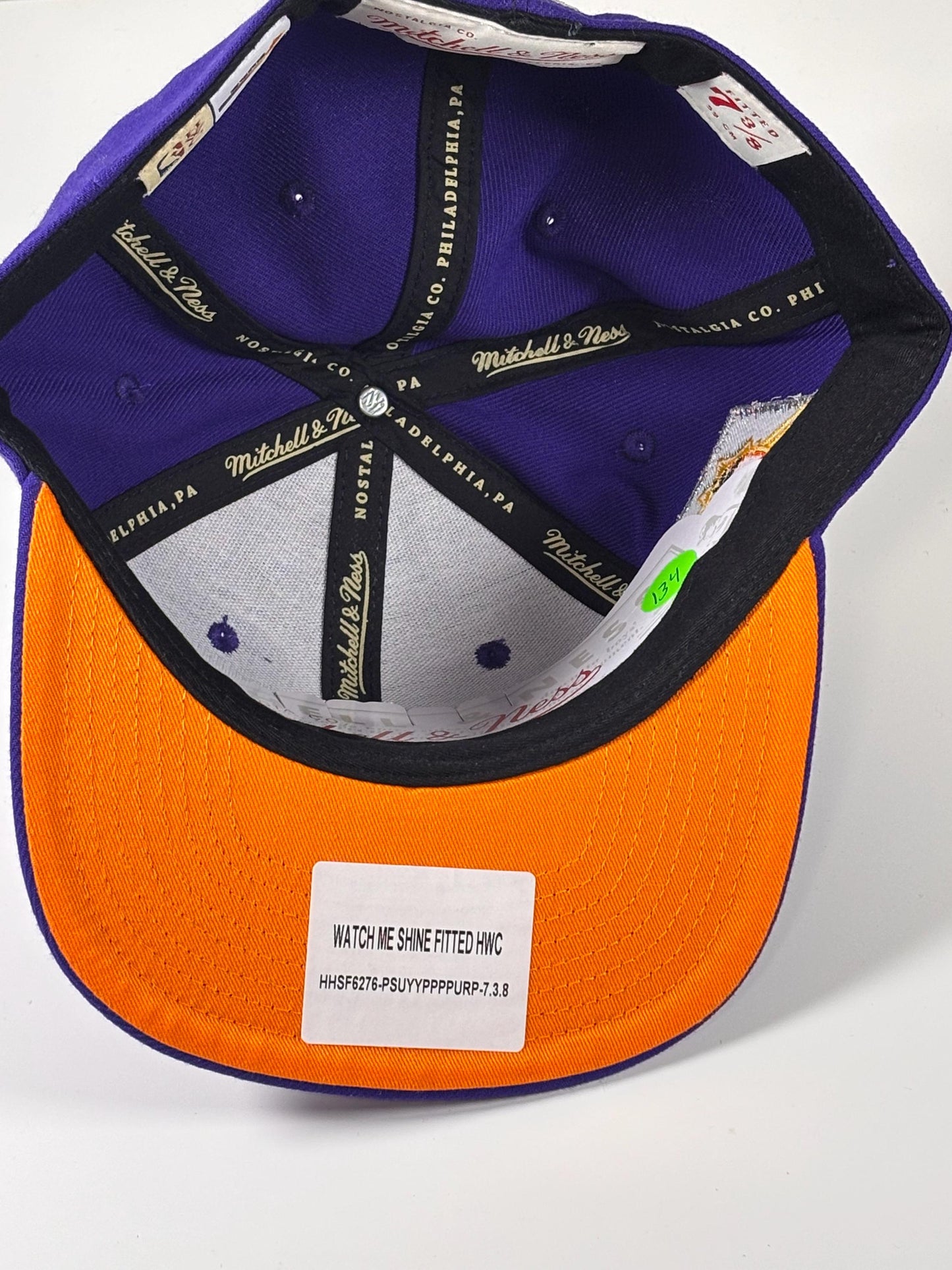 Mitchell & Ness Purple Phoenix Suns Hardwood Watch Me Shine Fitted Hat New 7 3/8